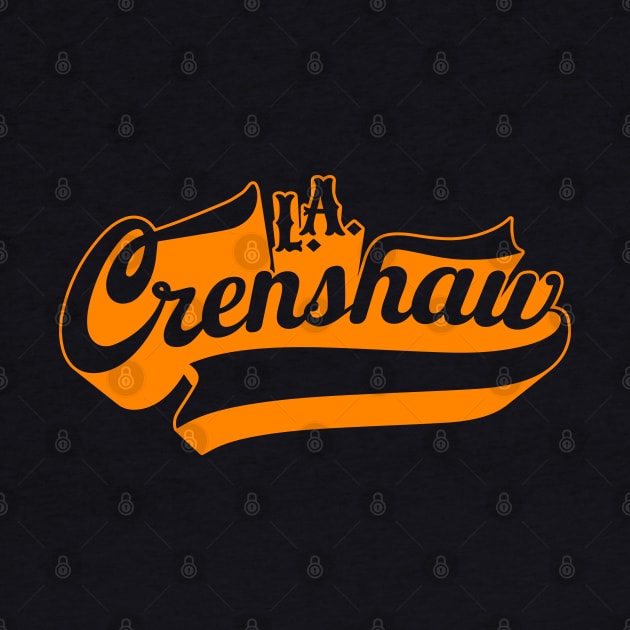 Los Angeles Crenshaw lettering - Crenshaw LA - L.A. Crenshaw Logo by Boogosh